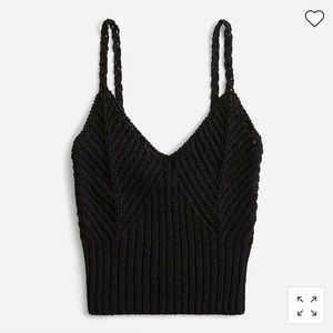 J. Crew Cropped V-neck sweater-tank